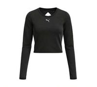 Shein Women´s Long-Sleeved camiseta Black