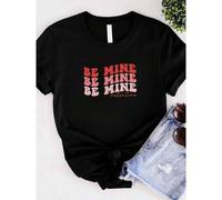 Shein women t-shirt print Be Mine Sweatshirt, Valentines Sweater, Valentine's Day Sweater, Love Sweatshirt, Gifts For Her, Valentines Sweatshirt, Couples Gi