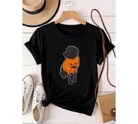 Shein women t-shirt print Black Lab Mutt Puppy Dog Halloween Pumpkin Tshirt - Funny Dog Lover, Labrador Christmas, Christmas Shirt, Lover T-shirt graphic C