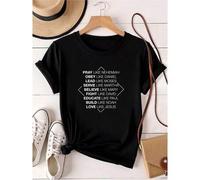 Shein women t-shirt print Christian Shirts, Pray Like Nehemiah, Love Like Jesus, Christian Shirt, Graphic Tee, Jesus Shirt, Christian Clothing, Chosen Shirt