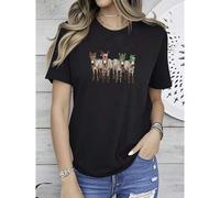 Shein women t-shirt print Christmas Donkey Shirt, Funny Christmas Shirt, Farm Animal Shirt, Holiday Tshirts, Christmas Animals, Farmer Christmas Shirt, Chri