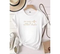 Shein women t-shirt print Coffee and Books Sweatshirt, Just One More Chapter Librarian Sweatshirt, Gift for Book Lovers, Bookworm shirt, Book and Coffee Rea