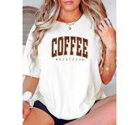 Shein women t-shirt print Coffee Weather Sweatshirt, Coffee Lover Shirt, Autumn Women Shirt, Retro Fall Sweater, Retro Autumn Gift, Fall Sweatshirt women Un