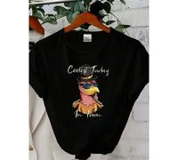 Shein women t-shirt print Coolest Turkey in Town Shirt,Boys Thanksgiving,Funny Thanksgiving Shirt, Thankful Shirt,Fall Shirt, Hello Pumpkin,Family Matching
