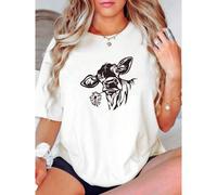 Shein women t-shirt print Cow Lover Shirt, Cow Shirt for Women, Girl Cow Shirt, Cow Shirt for Girls, Farm Girl Shirt, Country Shirt, Funny Cow Tee, Cute Cow
