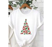 Shein women t-shirt print Cowboy Christmas Sweater, Horse Ugly Christmas Sweatshirt, Howdy Country Christmas, Gift for Cowgirl Horse Lovers, Farm Animal Chr