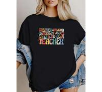 Shein women t-shirt print Created by God Chosen by Jesus Called to Be a Teacher Shirt, Teacher Shirt, Christian Shirt, Jesus Shirt, Jesus Gift Shirt Soft fe