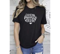 Shein women t-shirt print Cupids Favorite Nurse Valentine Nurse Shirt Gift For Her Valentine Nurse Crew Shirts Nurse Valentine Shirt Valentine Gift Nurse N