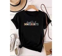 Shein women t-shirt print Daughter of Immigrants Sweatshirt, Proud Daughter Shirt, Hu Rights Shirt, Social Justice Shirt, No One is Illegal T-Shirt, Protest