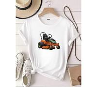 Shein women t-shirt print Father Mows Best Shirt, Funny Father's Day Gift, Vintage Lawn Mower Tee, Premium Unisex Dad Shirt, Gift For Dad Who Loves Lawn Car