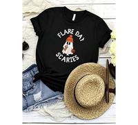Shein women t-shirt print Flare Day Scaries, Chronic Illness and Disability Shirt Disabled Halloween T-Shirt Slightly designer clothes Summer fashion Versa