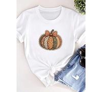 Shein women t-shirt print Floral Pumpkin Shirt, ® Thanksgiving Gifts, Pumpkin Bow, Pumpkin Spice Shirt, Autumn Shirt, Gifts for Friends, Fall Clothing Soft