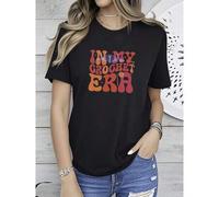 Shein women t-shirt print Funny Crochet Shirts, Crocheting Gifts, Knitting Gifts for Mom, Gift for Grandma, Knitting Shirts for Women, Knitter Gifts, Croche