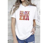 Shein women t-shirt print Funny Crochet Shirts, Crocheting Gifts, Knitting Gifts for Mom, Gift for Grandma, Knitting Shirts for Women, Knitter Gifts, Croche