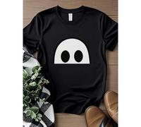 Shein women t-shirt print Funny Ghost T-Shirt, Rude Halloween Tee, Offensive Ghost Shirt, Flipping The Bird Ghost, Sarcastic Halloween Gift, Spooky Season A