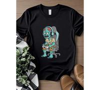 Shein women t-shirt print Gamer Halloween Zombie Scary Gaming Boys Teen T-Shirt Top For Everyday Wear graphic Print Round Neck Short Sleeve Soft Women Top