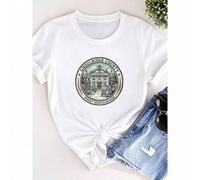 Shein women t-shirt print Ghoulridge County T-Shirt, Spooky Division Tee, Skeleton Gathering Apparel, Haunted Town Clothing, Halloween Gift Shirt designer c
