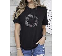 Shein women t-shirt print Halloween Animals Skeleton T-Shirt, Cute Spooky Shirt, Kawaii Bat Cat Dog Bunny Tee, Goth Emo T Shirt, Halloween Gift, Egirl Tee V
