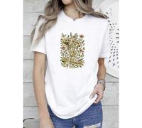 Shein women t-shirt print Halloween Holiday Shirt - Dead Inside, Still Blooming- T-shirt, Sweatshirt, Hoodie Casual Versatile female Soft Top For Everyday W