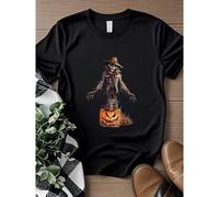 Shein women t-shirt print Halloween Scarecrow Shirt, Darkest Brew Halloween Shirt, Vintage Halloween Shirt, Horror Night Tee, Scary Tee, Scarecrow Shirt, Pu