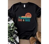 Shein women t-shirt print I Keep All My Dad Jokes In A Dad-a-base Shirt ,New Dad Shirt ,Dad Shirt,Daddy Tee,Father's Day Shirt,Best Dad Tee,ana1706 Summer T