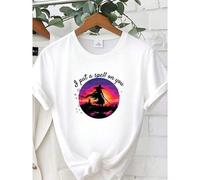 Shein women t-shirt print I Put A Spell On You Crewneck Sweatshirt, Halloween, Spooky Season, Scary Season, Colorful, Good Witch, Unisex Stylish Soft fashio