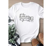 Shein women t-shirt print If the Broom Fits Ride It Shirt, Happy Halloween Shirt, Witch Shirt, Halloween Shirt, Halloween Tee, Fall Shirts, Broomstick Shirt