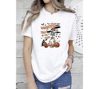 Shein women t-shirt print It's the Most Wonderful Time of the Year Halloween Shirt, Funny Halloween Shirt, Vintage Halloween Shirt, Retro Halloween Shirt Pr