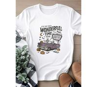 Shein women t-shirt print It's the Most Wonderful Time of the Year Halloween Shirt, Vintage Halloween Shirt, Funny Halloween Shirt, Spooky Season Shirt fash