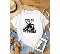 Shein women t-shirt print It's The Most Wonderful Time of The Year Halloween Sweatshirt, Vintage Halloween Hoodie, Halloween Crewneck, Wonderful Halloween A