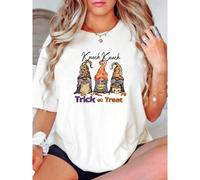 Shein women t-shirt print Knock Knock, Trick Or Treat, Halloween Gnomes, Halloween Shirt, Premium Unisex Tee, Plus Size 2x, 3x, 4x Plus Sizes Available fema