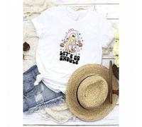 Shein women t-shirt print Let's Go Ghouls, Halloween, Halloween Shirt, Witchy, Black Cat, , Vintage Halloween, Witch Hat, Pumpkin, Graphic Tee for Women str