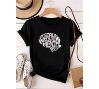 Shein women t-shirt print Lets Talk About Mental Health, Mental Health Matters Shirt, Mental Health Shirt, Therapist Shirt, Psychologist Shirt, Gift for Her