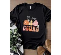 Shein women t-shirt print Oh My Gourd T-Shirt, Cutest Pumpkin In The Patch Tee, Fall Pumpkin Sweatshirt, Cute Autumn Shirt, Pumpkin Patch Work Tee, Autumn S