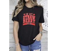 Shein women t-shirt print Retro In My Strawberry Era Shirt, Cute Strawberry Tshirt, Strawberry Festival Shirt, Botanical Garden Tshirt, Cottagecore Gift Shi