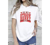 Shein women t-shirt print Retro In My Strawberry Era Shirt, Cute Strawberry Tshirt, Strawberry Festival Shirt, Botanical Garden Tshirt, Cottagecore Gift Shi