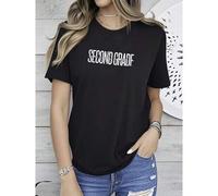 Shein women t-shirt print ® Second Grade Teacher Shirt, 2nd Grade Teacher Shirt, 2nd Grade T-Shirt, Second Grade TShirt, Elementary School, Teaching Tee des