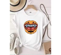 Shein women t-shirt print Snake Halloween Shirt, Halloween Shirt, Scary Halloween Shirt, Halloween Party Tees, Spooky Season Tee, Horror Night Shirt Stylis