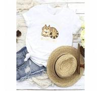 Shein women t-shirt print Sorry I Can't Go Out, I'm An Indoor Cat Funny Design T-Shirt for Men Women Slightly streetwear graphic female Unisex Versatile Sty