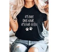 Shein women t-shirt print summer It's Not Dog Hair...It's Fur-Fetti Shirt, Dog Lover Shirt, Dog Mom, Dog Shirt, Dog Lover Gift, Funny Dog Shirt, Fur Mama Sh