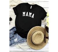 Shein women t-shirt print summer MAMA Shirt, Mom Shirt, Mommy Shirt, Mama T-Shirt, Cute Mom Shirt, Mother's Day Gift, Mom Life Shirt, Girl Mama Shirt, Gigi