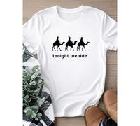 Shein women t-shirt print summer Tonight We Ride Christian Christmas Sweatshirt, Christian Shirt, Faith Christmas Shirt, Christmas Tees, 3 Wise Men Shirt, C