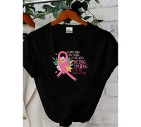 Shein women t-shirt print summer We Don't Know How Strong Shirt, Cancer Survivor Shirt, Breast Cancer Shirt, Cancer Awareness Shirt, Stronger Than Cancer Sh