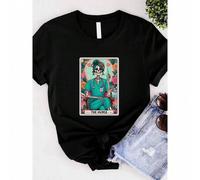 Shein women t-shirt print The Nurse Tarot Card T-shirt Funny Skeleton Nurse Shirt Gift For Nurse Registered Nurse Shirt New Nurse Gift Skeleton Shirt Nurse