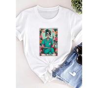 Shein women t-shirt print The Nurse Tarot Card T-shirt Funny Skeleton Nurse Shirt Gift For Nurse Registered Nurse Shirt New Nurse Gift Skeleton Shirt Nurse