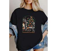 Shein women t-shirt print Tis the Season to be Creepy, Spooky Season, Funny Halloween Shirt, Halloween Season, Dead Inside Halloween Shirt, Black Halloween