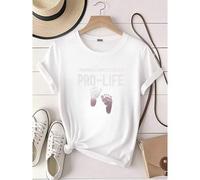 Shein women t-shirt print Unapologetically Pro-Life Shirt, Christian Shirt, Protect Life Shirt, Save The ren, Women Tee, It's A Not A Choose, Pro Lives Tee