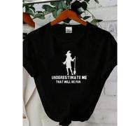 Shein women t-shirt print Underestimate Me Witch T-Shirt, Halloween Design, Funny Witchy Shirt, Spooky Season Tee, Sarcastic Witch Gift, Halloween Costume I