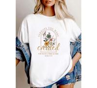 Shein women t-shirt print Vintage Christian Shirt, Perhaps You Were Created, Jesus Shirt,Faith Shirt,Bible Verse Shirt,Religious Shirt,Faith Tee,Women Chris