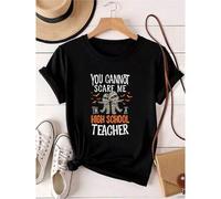 Shein women t-shirt print You Cannot Scare Me I'm A High School Teacher Halloween Men Women T-Shirt Casual Unisex Stretched designer clothes Summer Stylish
